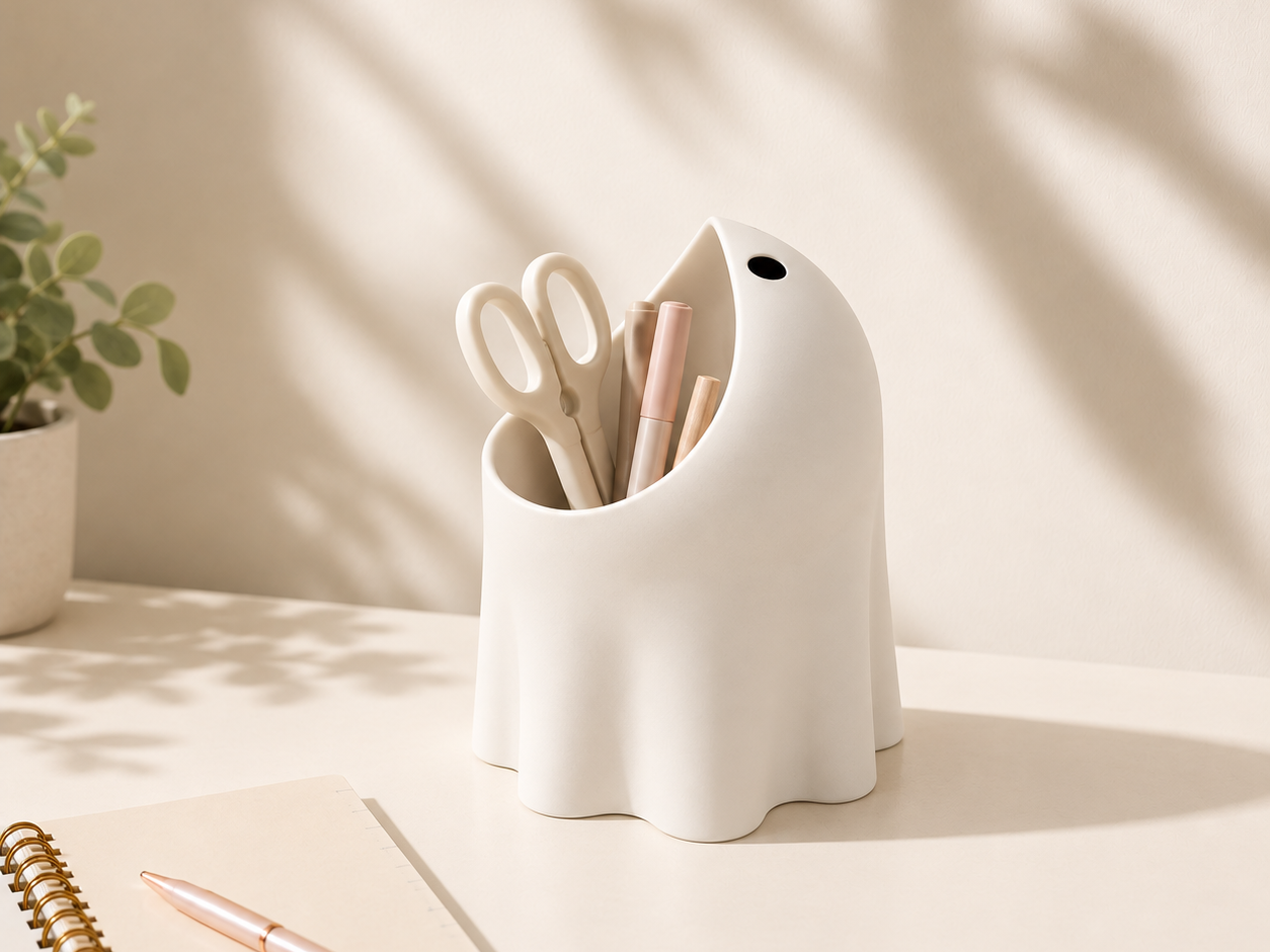 Little Ghost Desk Bin 3D printable design