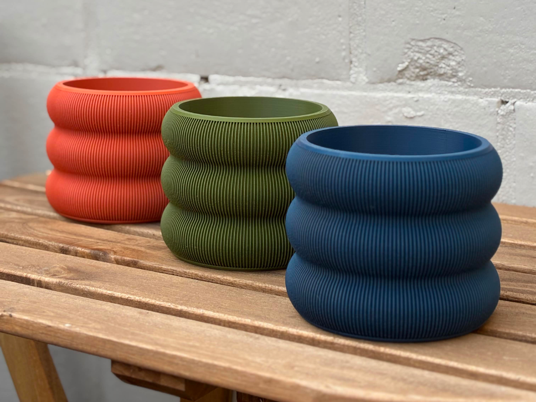 Wavy Planter 3D printable design