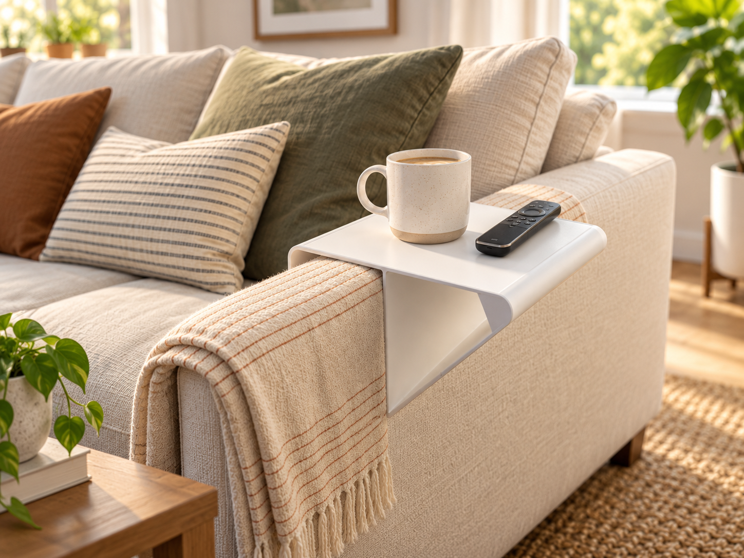 Parametric Couch Arm Tray 3D printable design