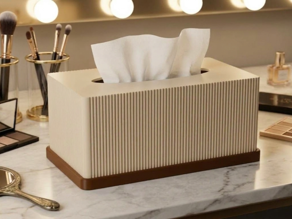 Fluted Tissue Box Cover Large 200g Boxes 3D printable design