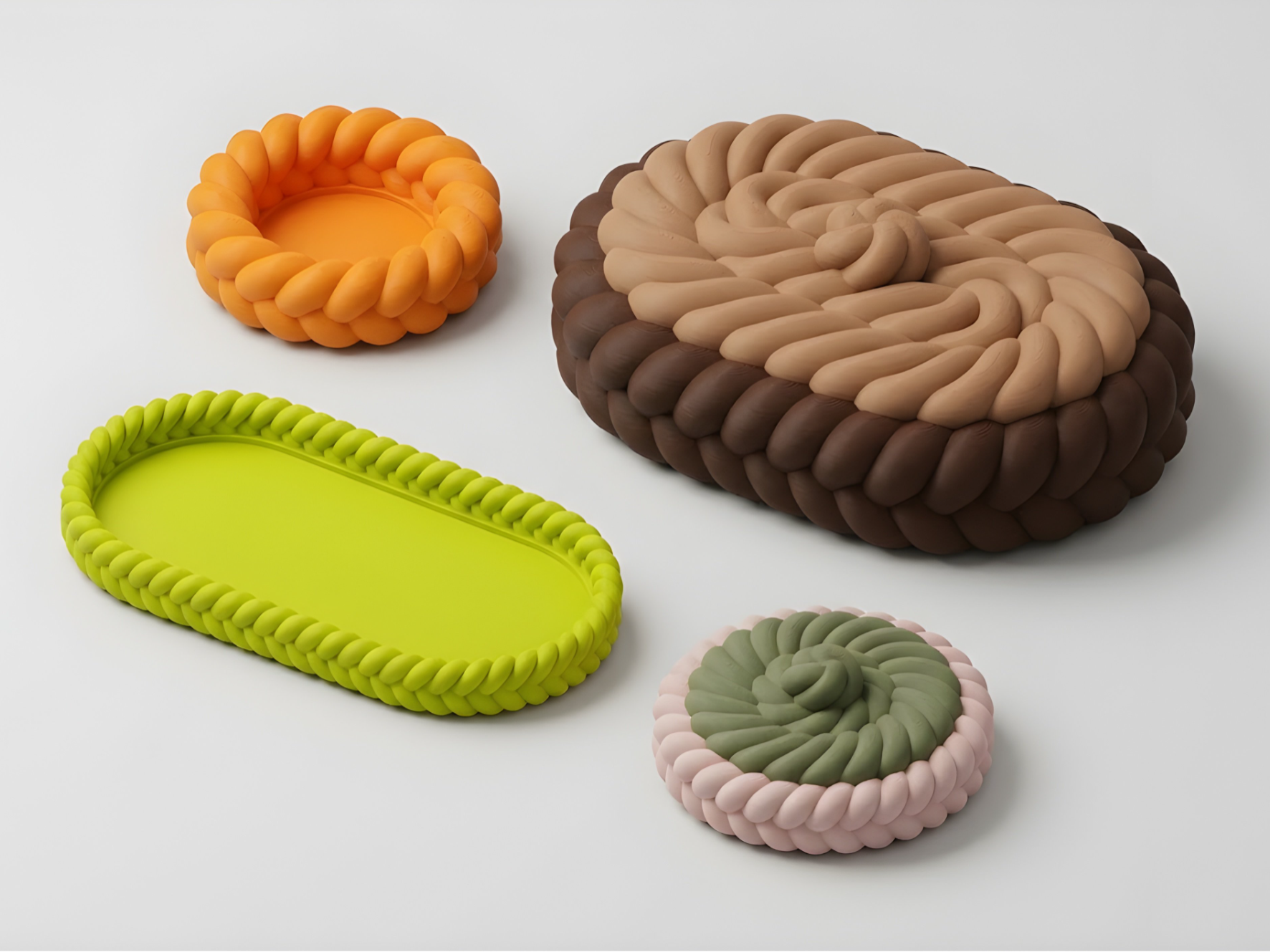Braided Trays — Parametric 3D printable design