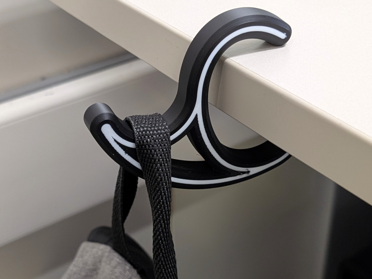 Desk Hanger Minimal Bag Hook 3D printable design