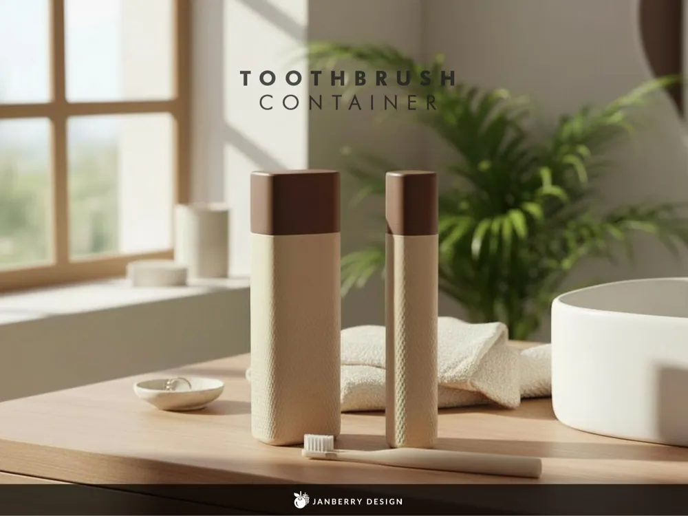 Fading Toothbrush Case 3D printable design